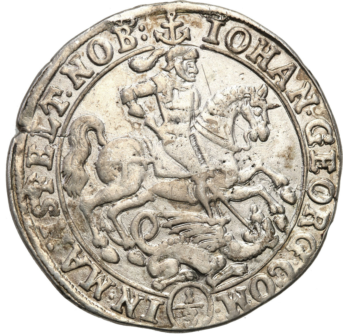 Niemcy, Mansfeld. Johann Georg III. (1663-1710). 1/3 talara (1/2 guldena) 1669, Eisleben